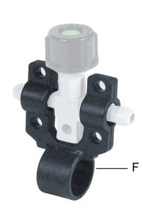 DOUBLE CLAMP FOR CROSS NOZZLE HOLDER 3/4''