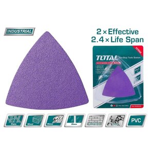 TOTAL Purple delta sanding sheets 80mm 20pcs FOR TS3006 / TML2001 (TAC78080202)