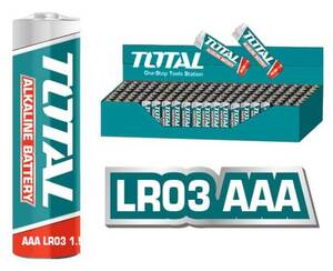 TOTAL ALKALINE BATTERIES 1.5V LR03 AAA 4PCS (THAB3A01)